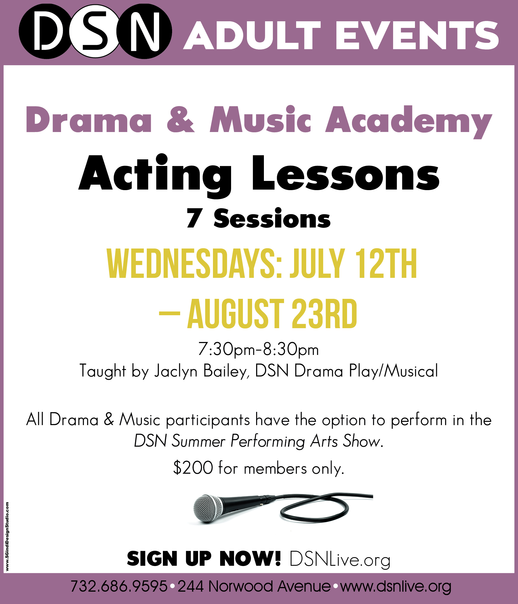 DSN Adult Acting Lessons